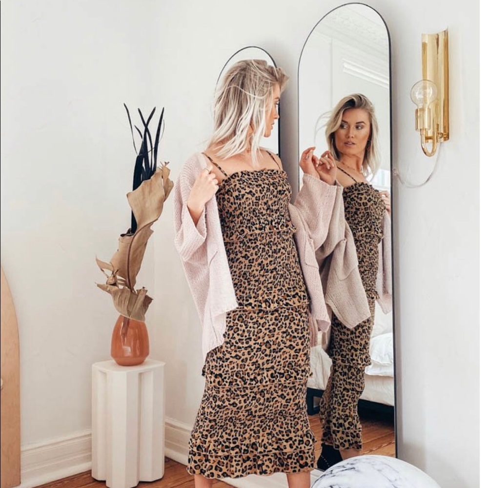 Brand New Leopard Maxi Dress